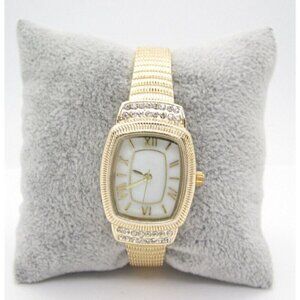 Women's Accutime Quartz WR Analog 25mm Dial Causal Bangle Watch (E876)